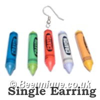 Crayon SINGLE Earring (5 Colours)